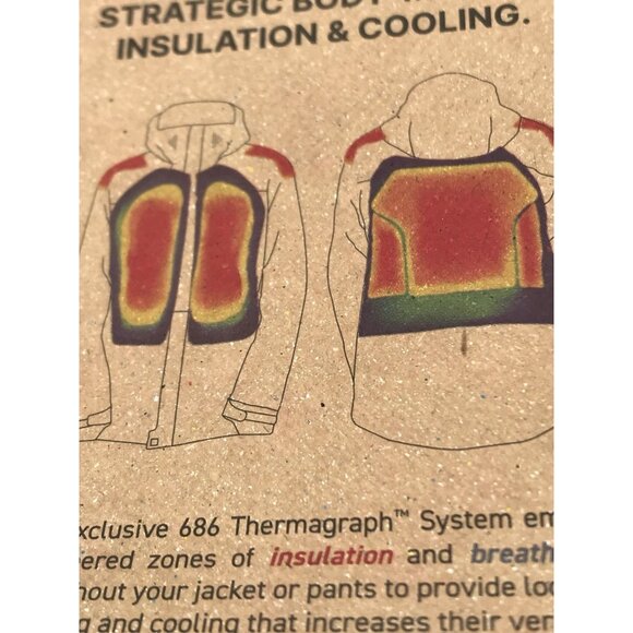 686 Jacket Men's Size Medium Goretex Gore-Tex Hydra Down Thermagraph Sage - Picture 16 of 16